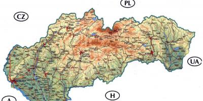 Terperinci peta Slovakia