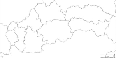 Peta Slovakia kosong 